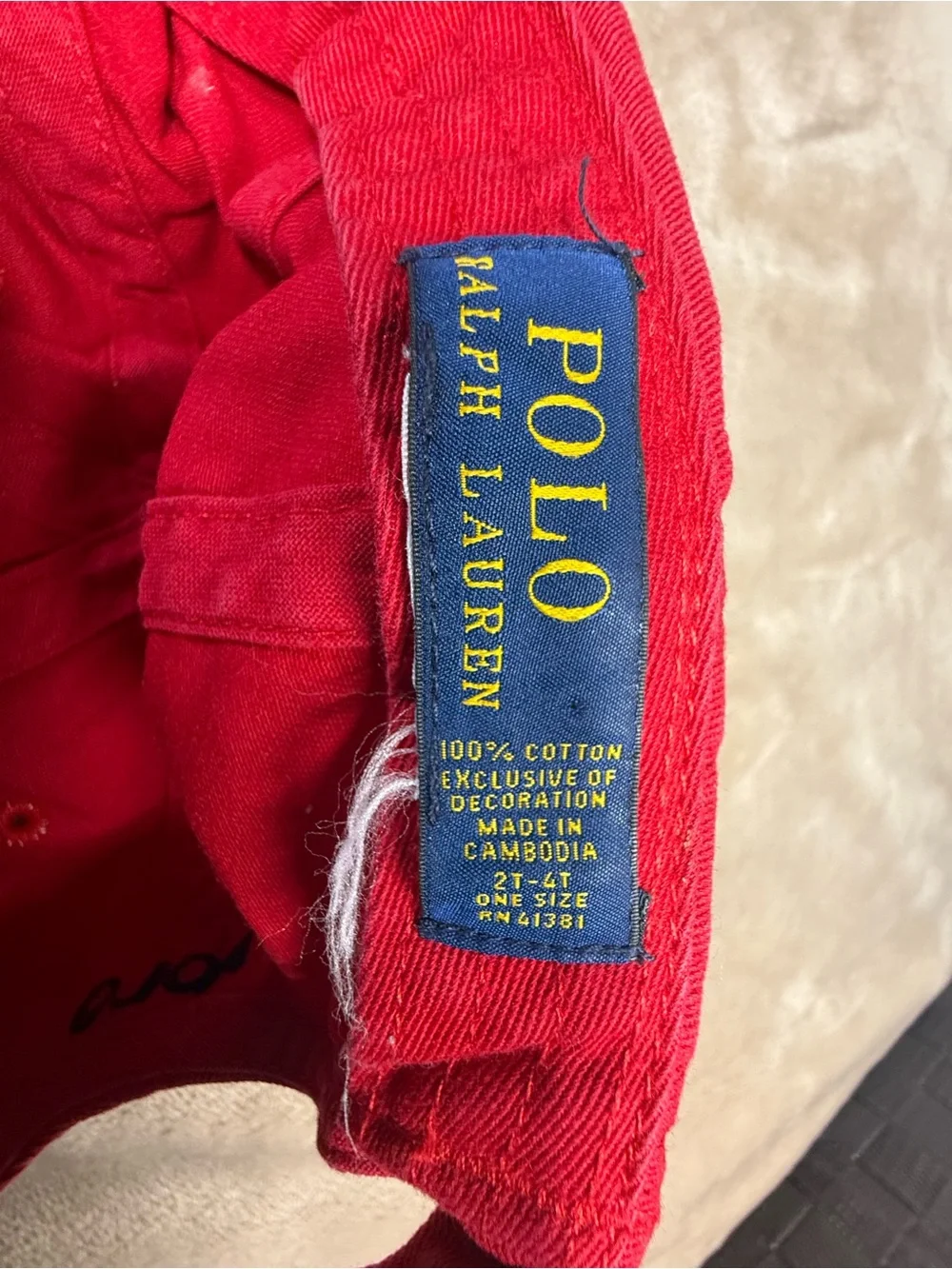 Ralph Lauren Classic Red Cap